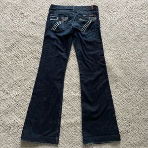 7 For All Mankind Dojo Flare Denim Jeans Size 29
